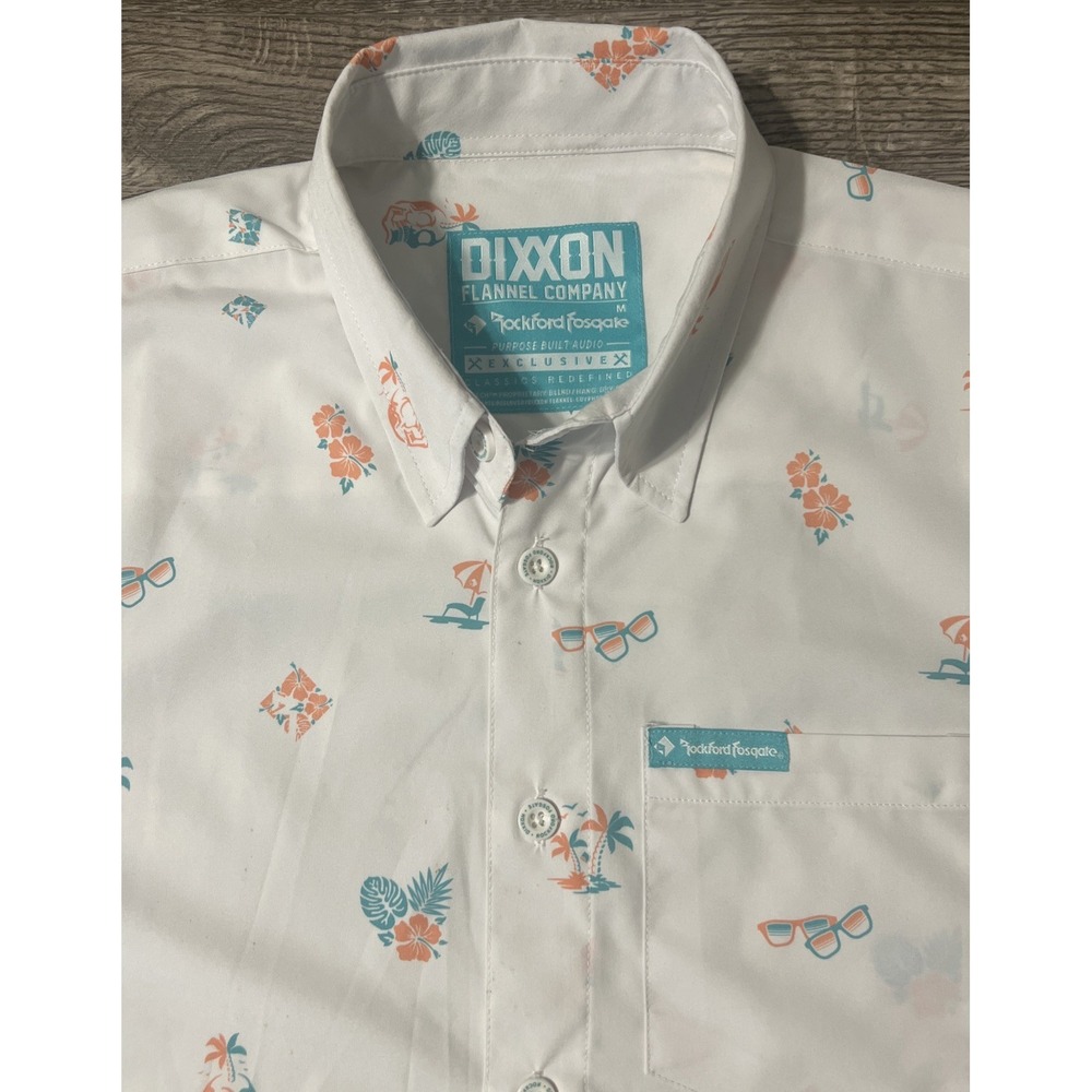 Dixxon Flannel Rockford Fosgate Performance Shirt Tropical Limited Edition Sz M